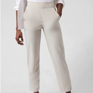 Athleta Brooklyn Ankle Pants (Size 6P; abalone grey)